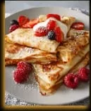 Crepe with Raspberries