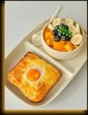 Fruit Bowl with Eggs