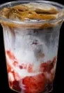 Iced Strawberry Coffee Latte