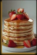 Pancakes with Strawberries
